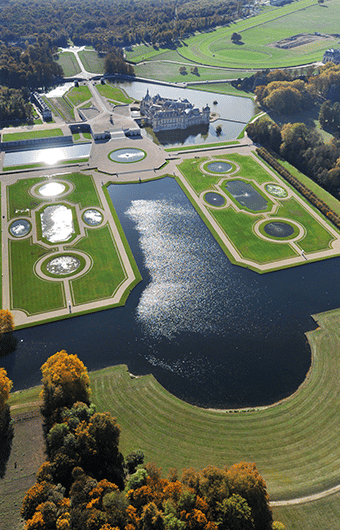 Jardin à la française du château de Chantilly