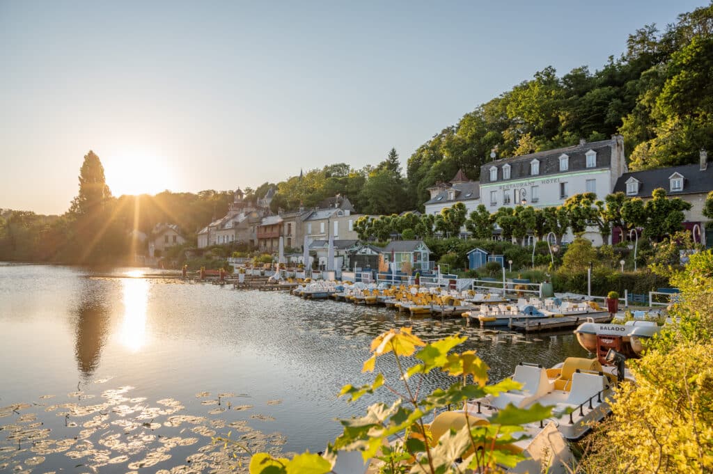 Vue du Chalet du Lac à Pierrefonds